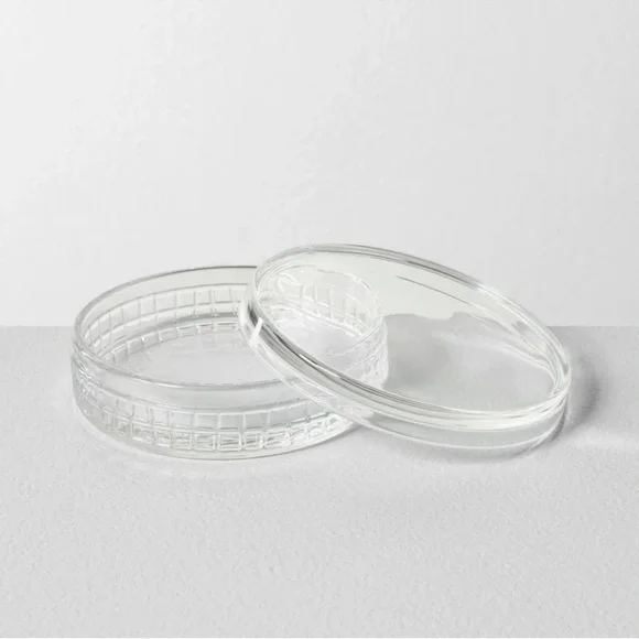 Hearth & Hand - Glass Storage Dish with Lid Size Large - Picture 2 of 3
